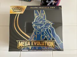 Mega Evolution Elite Trainer Box ETB Lucario Pokemon TCG New Sealed - Image 1