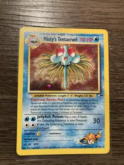 2000 Pokemon Gym Heroes Misty’s Tentacruel Holo 10/132 LP Great Centering Rare - Image 1