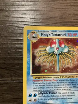 2000 Pokemon Gym Heroes Misty’s Tentacruel Holo 10/132 LP Great Centering Rare - Image 5