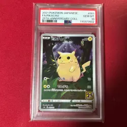 PSA 10 Pikachu Reverse 001/028 S8a 25th Anniversary Pokemon Card - Image 1