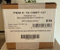 Pokemon TCG Mega Evolution ME01 Booster 6 Box Case Enhanced Version SEALED NEW - Image 1