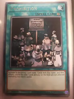 Yu-Gi-Oh! TCG Prohibition PSV-EN039 Rare Card - Image 1