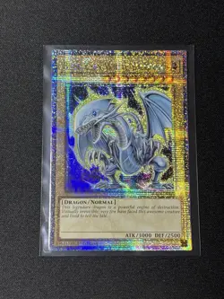 Yu-Gi-Oh! Blue-Eyes White Dragon 1st Ed QCR 7th Art RA04-EN108 - Image 1