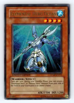 Yugioh Elemental Hero Ocean JUMP-EN013 Ultra Rare - LP-NM 💎 - Image 1