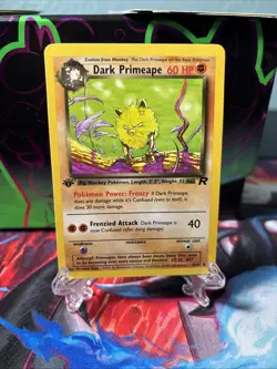 Pokemon Dark Primeape 43/82 - Uncommon - 1st Edition Team Rocket (2000) - NM - Image 1
