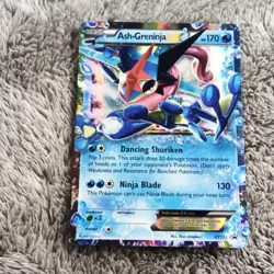 Pokemon TCG Ash-Greninja EX XY133 Holo Basic Water Card 2016 promo - Image 1