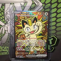 Pokemon Meowth EX Full Art Holo Card POR 121/088 Basic Cat 170 HP - Image 2