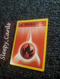 Pokemon Fire Energy 98/102 1st Edition Base Set Shadowless Card PL - Image 2