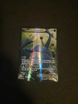 Pokemon TCG Heracross EX Full Art Holo Card 105/111 XY-Furious Fists LP/WP - Image 1