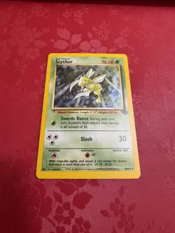 Pokemon TCG Scyther Jungle Holo Card 10/64 Trading Card LP - Image 1