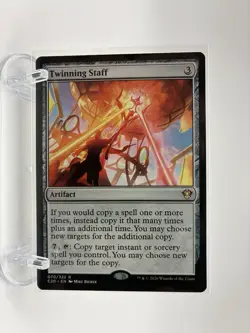 Wizards of the Coast Twinning Staff Artifact Card 070 Rare Commander 2020 Regul… - Image 1