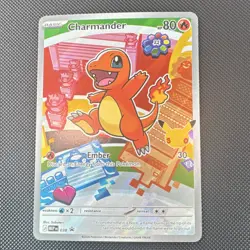 Pokemon Charmander Me: Mega Evolution Promo Stamped Holo Basic Card 038 - Image 1