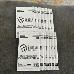 Gundam Card Game *14x Store Tournament Participation Pack 02* Sealed Promo Pack - Image 1