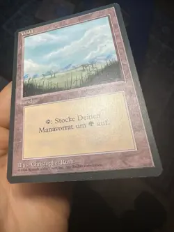 German FBB • Misprint Wald "Forest Plains" • Pack Fresh • Mtg (614) - Image 3