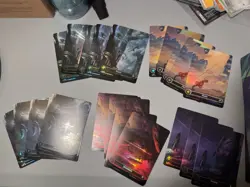 MTG Lot Of Edge Of Eternity EOE FOIL Full Art Land With Extra GALAXY FOILS - Image 1