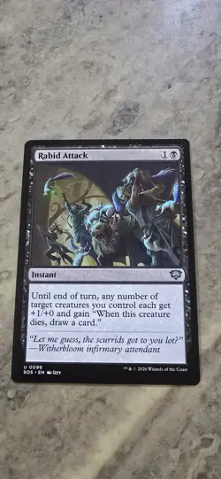 Rabid Attack Secrets of Strixhaven Regular Instant Uncommon MTG NM - Image 1