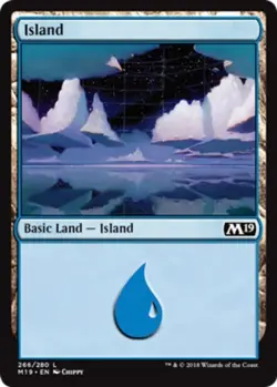 x4 Island (266) MTG Core Set 2019 L M/NM, English - Image 1