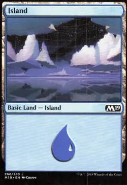 Island (266) 266 Land Core Set 2019 Magic: The Gathering Near Mint - Image 1