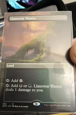 Llanowar Wastes (Borderless) The Brothers' War Regular T3 - Image 1