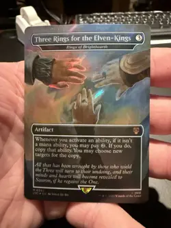 Three Rings for the Elven-Kings - Rings of Brighthearth (Surge Foil) LOTR 382 NM - Image 1