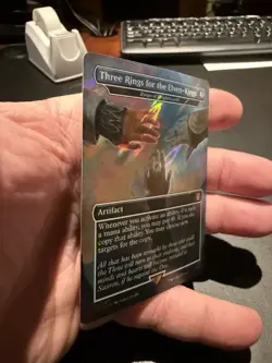 Three Rings for the Elven-Kings - Rings of Brighthearth (Surge Foil) LOTR 382 NM - Image 2