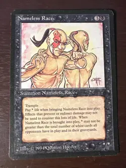 Magic the Gathering MTG Very Good - Nameless Race The Dark Free Shipping - Image 1