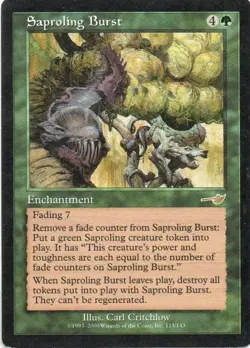 MTG: Nemesis: Saproling Burst: Lightly Played Condition - Image 1