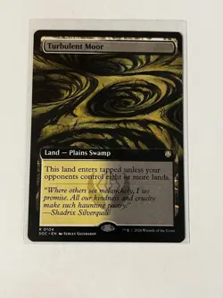 MTG Turbulent Moor (Ext Art) (104) Non-Foil R Commander Secrets of Strixhaven NM - Image 1