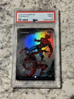Terminate FOIL MAR 0040 PSA 9 MINT (MTG Marvel Universe Eternal 2025) - Image 1
