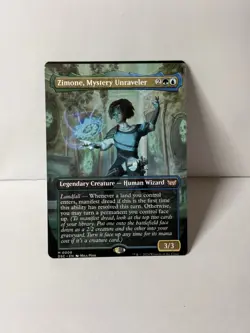 ***Miscut*** Zimone, Mystery Unraveler, Borderless, Duskmourn, Mythic MTG - Image 1