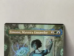 ***Miscut*** Zimone, Mystery Unraveler, Borderless, Duskmourn, Mythic MTG - Image 2