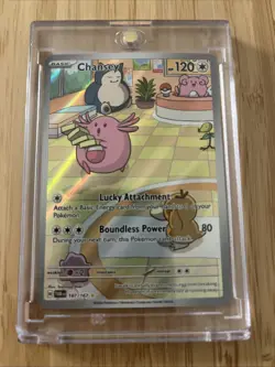 Pokemon TCG Chansey Illustration Rare Holo 187/167 SV06: Twilight Masquerade - Image 1