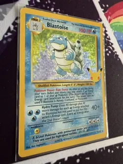 Pokemon TCG Celebrations Blastoise 2/102 Holo Rare Near Mint+ With Extras - Image 2