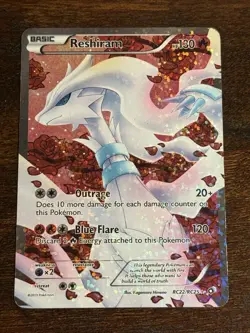 Pokemon Reshiram Full Art Ultra Rare Holo RC22/RC25 Legendary Treasures - Image 1