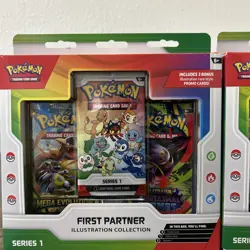 Pokemon TCG First Partner Illustration Collection Series 1 Promo Box x2 - Image 1