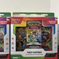 Pokemon TCG First Partner Illustration Collection Series 1 Promo Box x2 - Image 2
