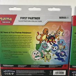 Pokemon TCG First Partner Illustration Collection Series 1 Promo Box x2 - Image 3