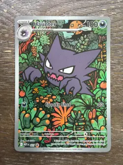 2026 Pokemon Haunter #027 Illustration Rare Promo Mega Gengar ex Battle Deck NM - Image 1