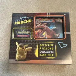 Pokemon Detective Pikachu Charizard-GX Promo Collectors Edition Case File Box - Image 1
