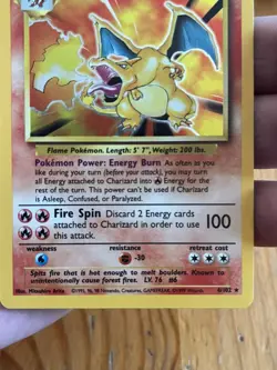 Charizard 4/102 Base Set Holo Rare Pokemon TCG Wizards 1999 English LP+ - Image 5