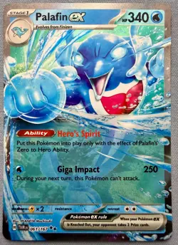 Palafin ex 61/167 - NM - Pokemon TCG: Twilight Masquerade TWM Holo - Image 1