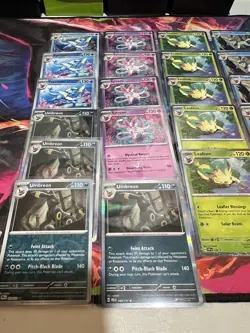 Pokemon TCG: Prismatic Evolutions Lot (33) Cosmos Holos + Eeveelutions W/Sticker - Image 2