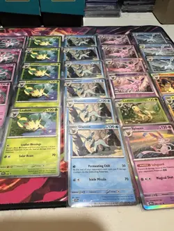 Pokemon TCG: Prismatic Evolutions Lot (33) Cosmos Holos + Eeveelutions W/Sticker - Image 3