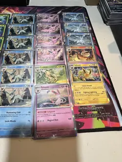 Pokemon TCG: Prismatic Evolutions Lot (33) Cosmos Holos + Eeveelutions W/Sticker - Image 4