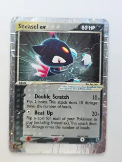 Pokemon TCG Sneasel ex EX Ruby & Sapphire 103/109 Holo Ultra Rare DMG - Image 2