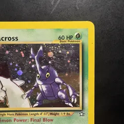 Pokemon Vintage Holo Heracross 6/111 Neo Genesis Wotc 2000 - Image 3