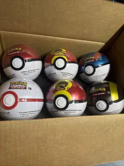 6 x Pokemon TCG Pokeball Tins - 18 Booster Packs Factory Sealed Costco - Image 2