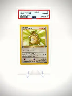 Pokemon TCG Kangaskhan 21/64 Jungle 1st Edition PSA 10 Graded English 1999 - Image 1