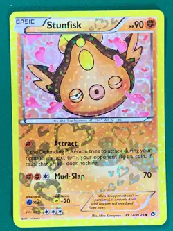 Stunfisk RC12/RC25 Pokemon Black &White Radiant Collection Uncommon Holo [3] - Image 1