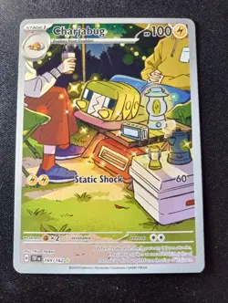 Pokemon TCG Charjabug 169/162 SV05 Temporal Forces Illustration Rare Holo 100 H… - Image 1